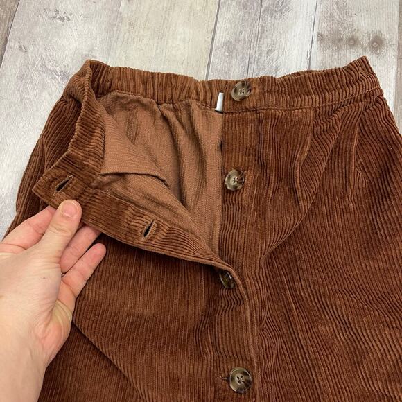 Gap Girls Brown Corduroy Skirt & Animal Print Ribbed Turtleneck Top Lot Size M - Picture 7 of 15